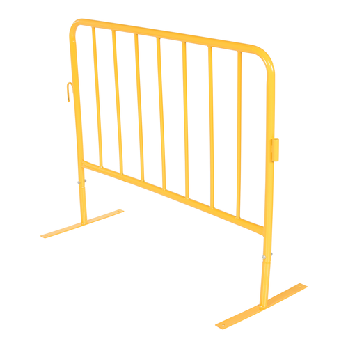 Steel Crowd Control Interlocking Barrier with Curved Feet – 48 in