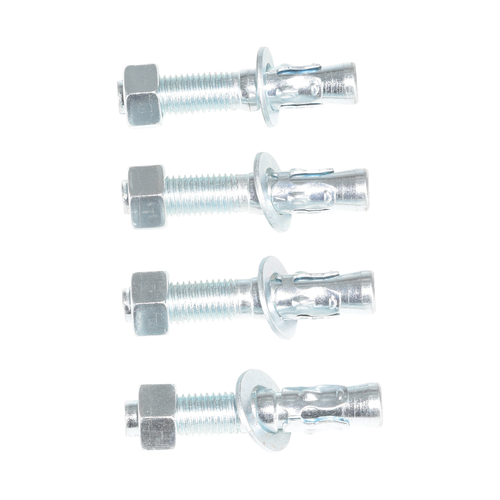 Steel Pipe Bollard Anchor Bolts 4 Pack 3/4In. x 4In. for Concrete