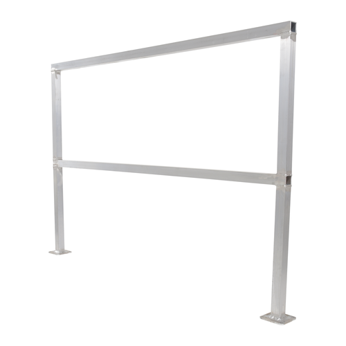 Aluminum Safety Handrail 74-1/2 In. x 4 In. x 42 In.