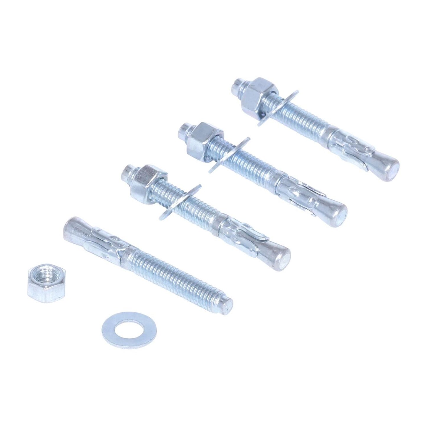 Steel Pipe Bollard Anchor Bolts 4 Pack 3/8 In. x 3 In. for Concrete