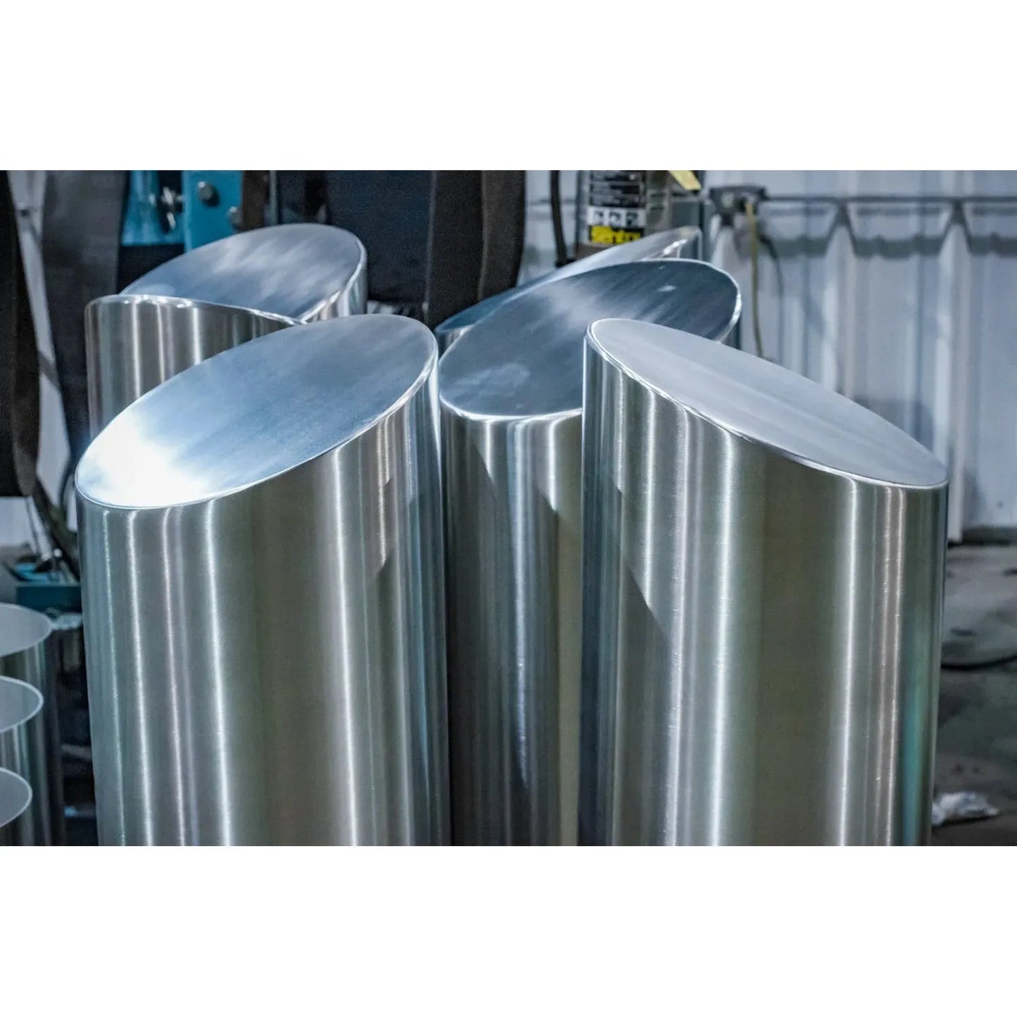 Sloped Stainless Steel Bollard Cover