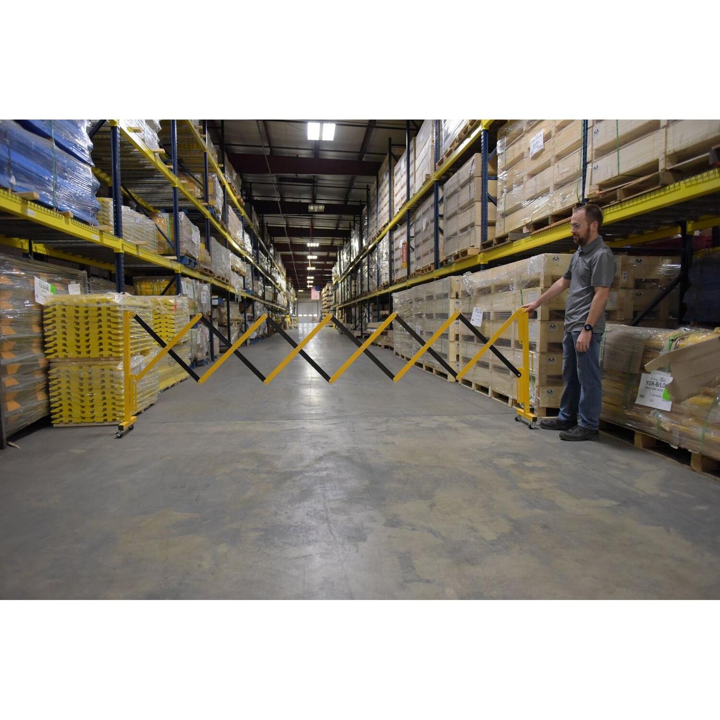 Steel Expand-A-Gate with Casters 144 In. Length