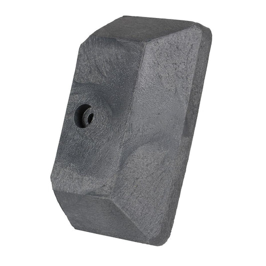 Plastic End Cap For Guard Rail System Gray