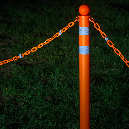 Reflective Stanchion Kits with Plastic Chain