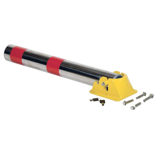 Stainless Steel Fold Down Bollard 8-1/4 In. x 7-1/2 In. x 33-1/2 In.