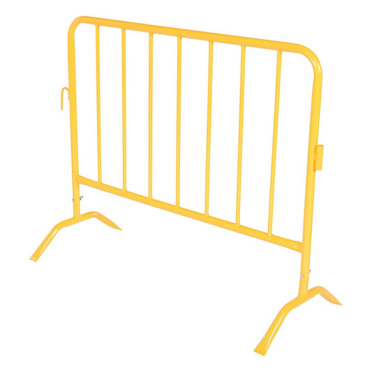 Steel Crowd Control Interlocking Barrier with Curved Feet 47-1/2 In.