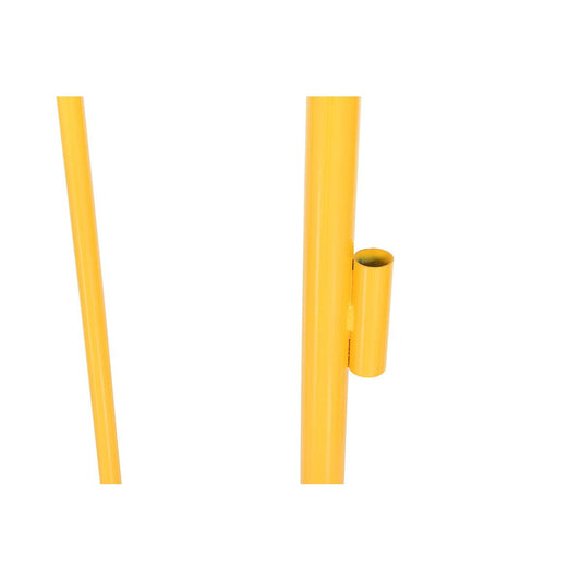 304 Stainless Steel Crowd Control Interlocking Barrier with Curved Feet 104-3/4 In.