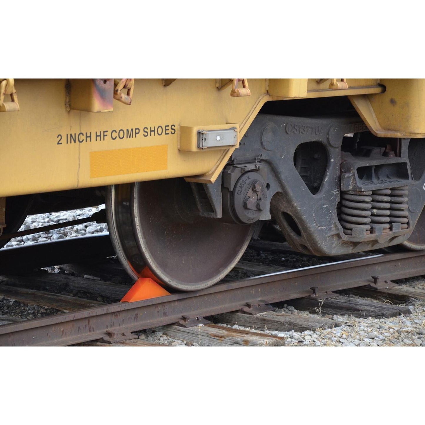 Polyurethane Magnetic Rail Car Wheel Chock