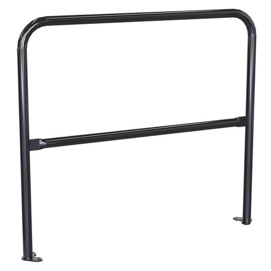 Steel Pipe Safety Railing with Welded Baseplate 4 Ft.