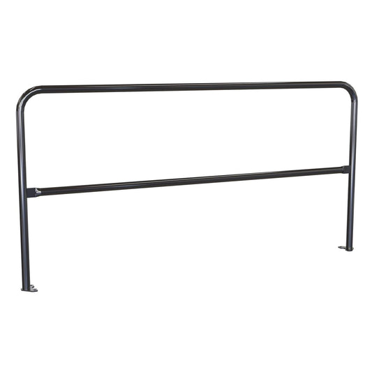 Steel Pipe Safety Railing with Welded Baseplate 7 Ft.
