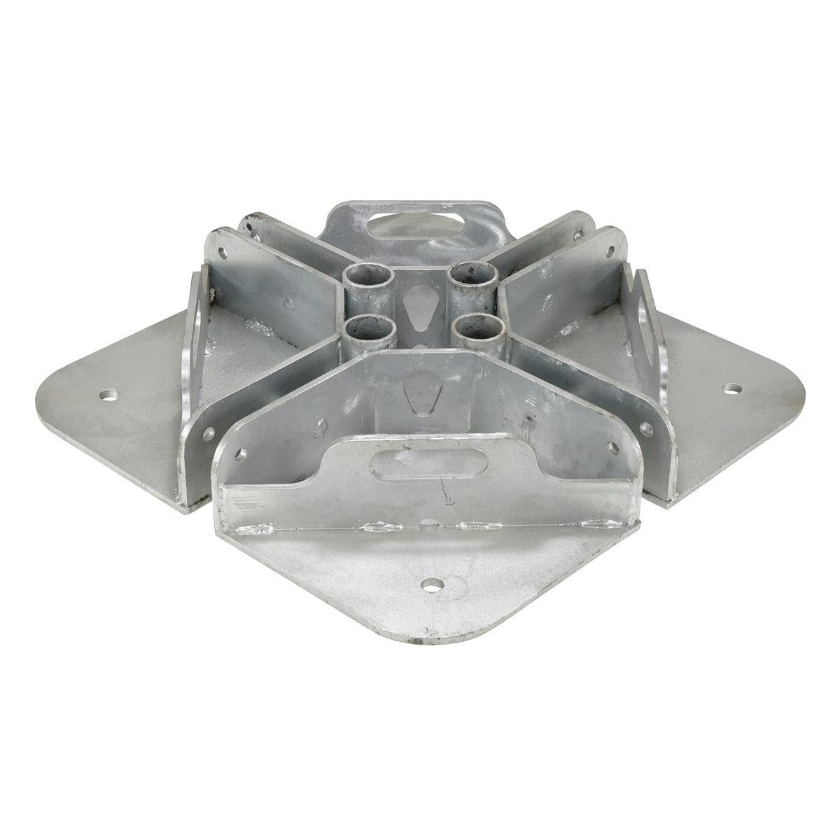 Galvanized Steel Pipe Safety Railing Welded Base