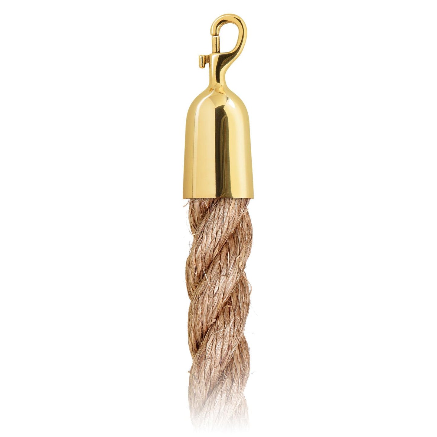 Natural Hemp Barrier Rope with Snap Hooks