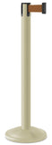 Pacific Sand Finish Bronze Belt 12.5" Rounded Modern Contempo Retractable Belt Stanchion
