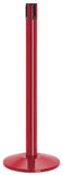Torch Red Finish No Belt 14" Sloped Modern Contempo Retractable Belt Stanchion