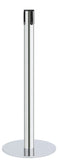 Polished Stainless Steel Finish No Belt 14.5" Slim Modern Contempo Retractable Belt Stanchion