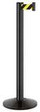 Gloss Black Safety Stripe Beltrac 3000 13 Feet premium stanchion