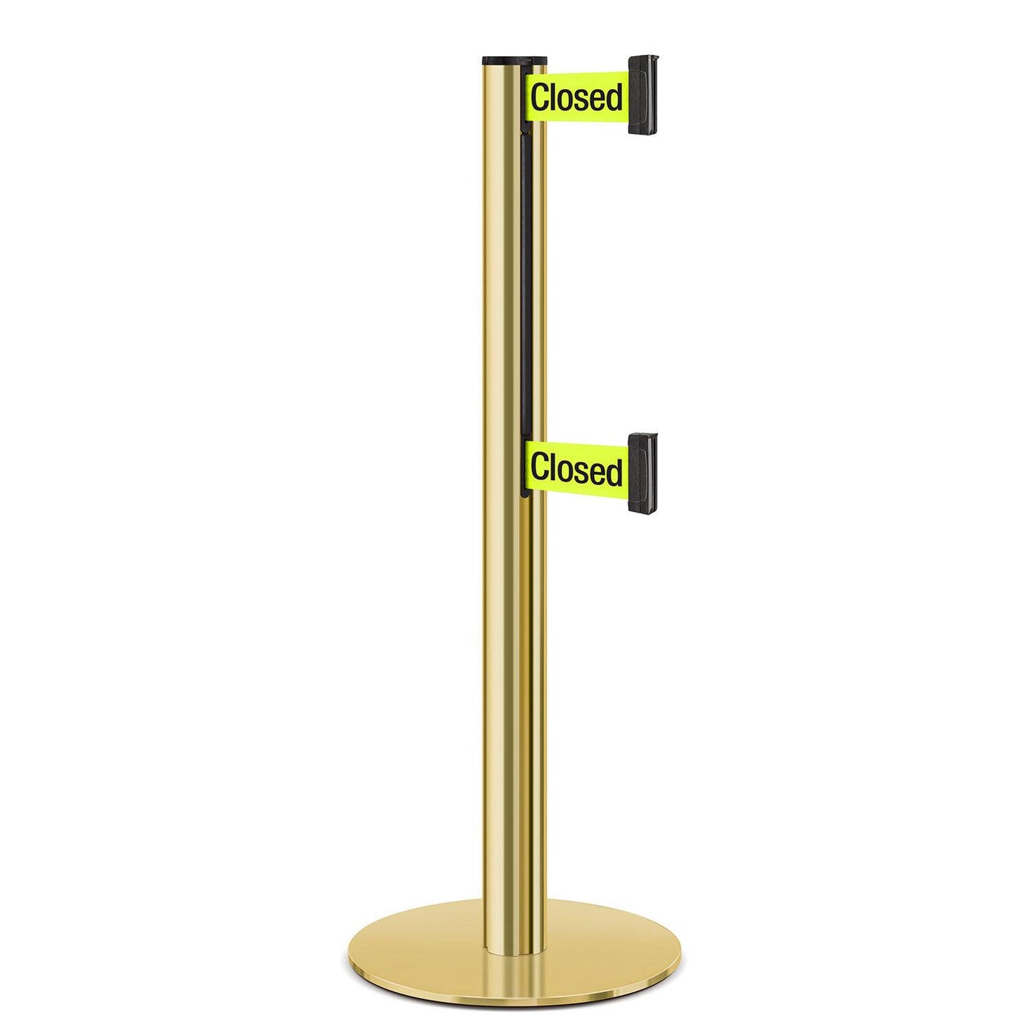 Gold ADA Compliant Double-Belted Stanchion