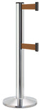 Chrome ADA Compliant Double-Belted Stanchion