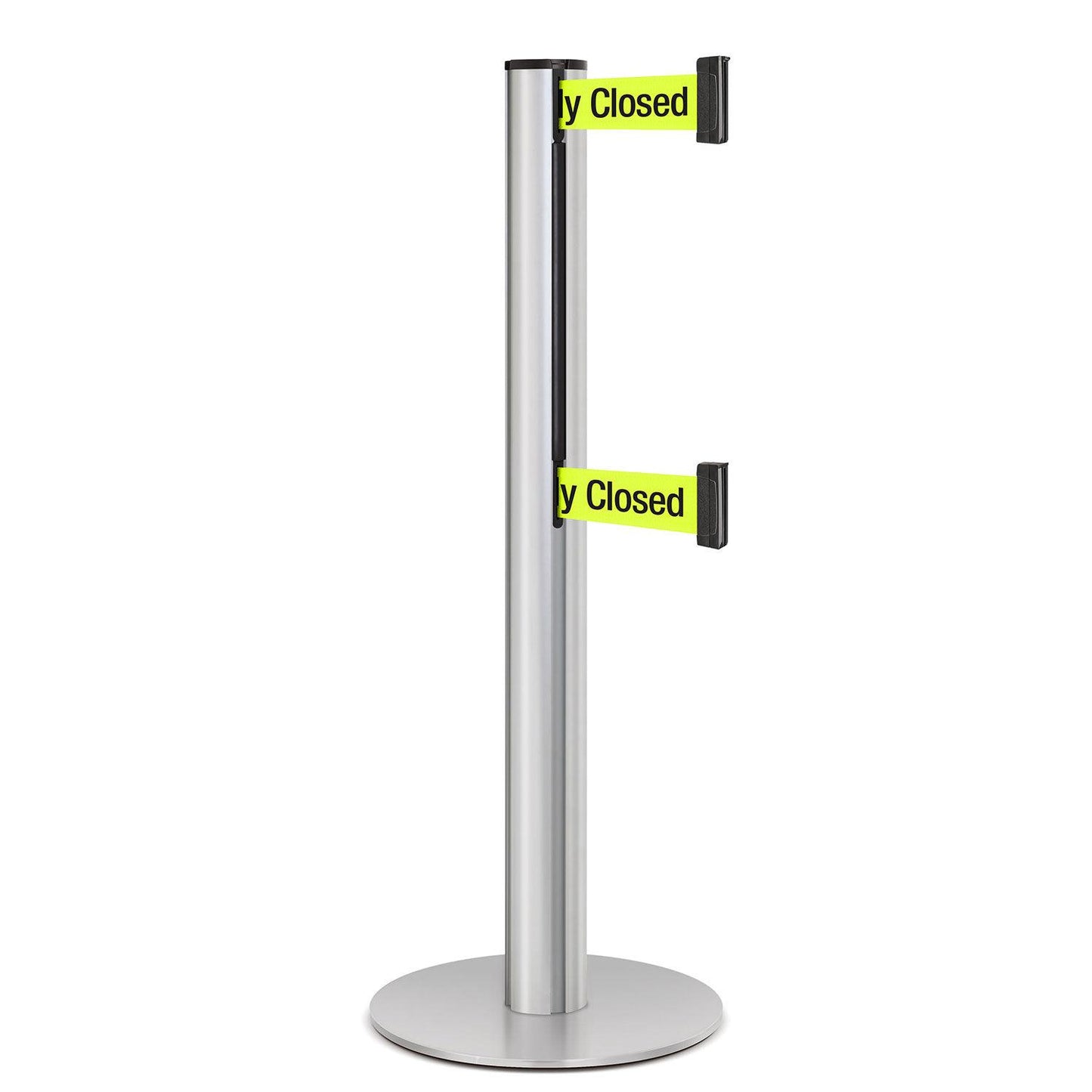 Satin Aluminum ADA Compliant Double-Belted Stanchion