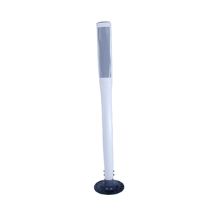48" White Traffic Delineator Post with Boomerang Base, No reflective