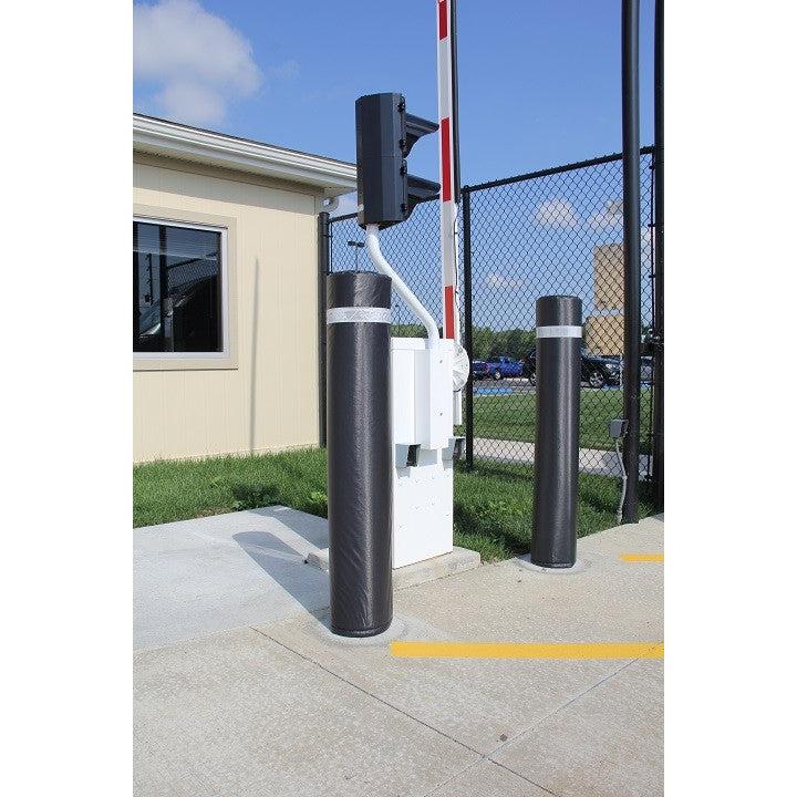 7"x50" Soft Padded Bollard Covers with Reflective Tape