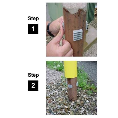 11" Slant Top Decorative Bollard Covers