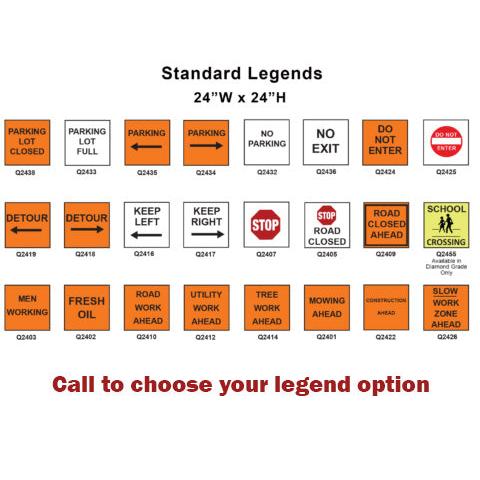 Squarecade Barricade Sign Stand