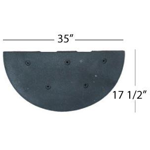 Standard Rubber Speed Hump Component Parts