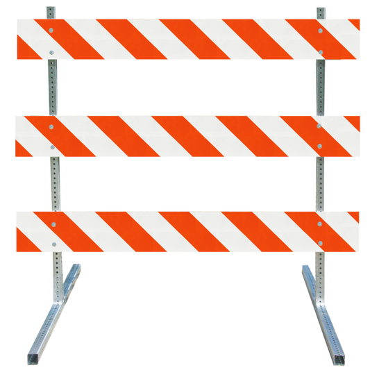 Type III Steel Upright with Multiple Feet Barricade