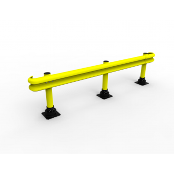 Slow Stop Polycarbonate Guardrail for Impact Recovery