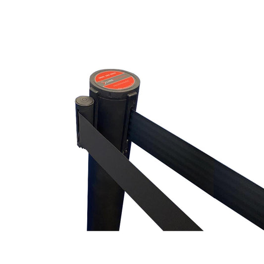 ProDividers Economy Black Retractable Belt Stanchions