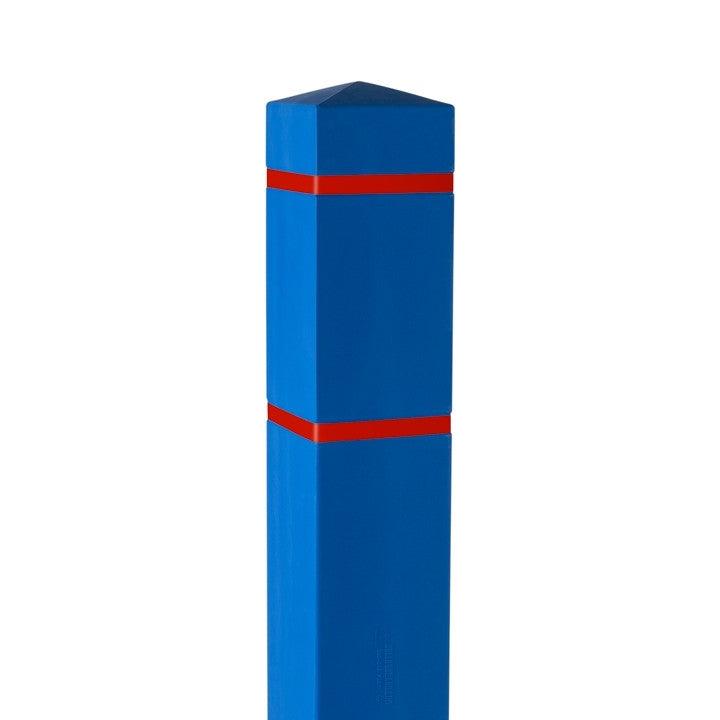 6" Square Bollard Covers with Reflective Tape