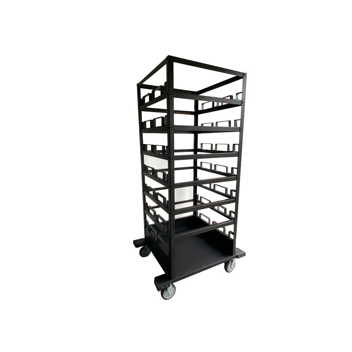 ProDividers Black Powder Coated Stanchion Cart