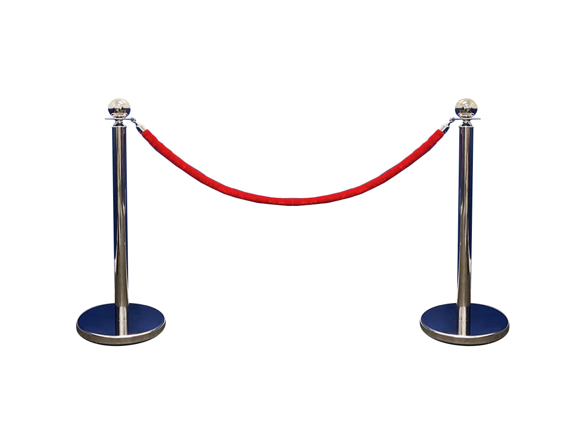 Additional 5 ft Velvet Rope for ProDividers Classic Ball Top Posts – Line  Dividers