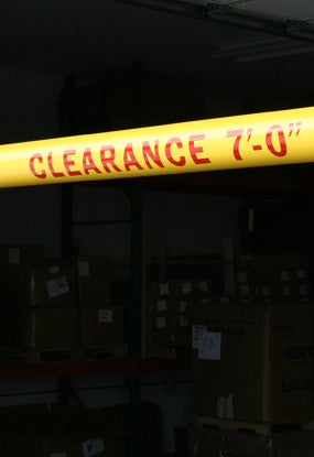 Clearance Bar Reflective Lettering
