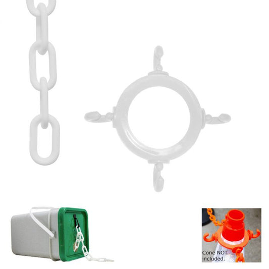 Cone Chain Connector & 100' Chain Kit