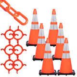 28" Traffic Cones & Chain Kit