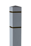 6" Square Bollard Covers with Reflective Tape