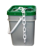 2" Heavy Duty Plastic Chain in a pail