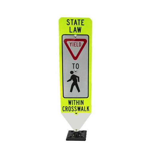 In-Street Pedestrian or Yield Crosswalk Sign