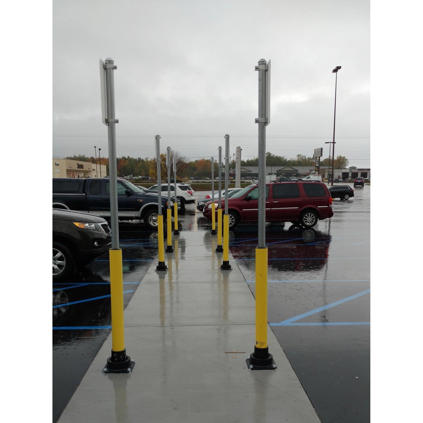 78" Sta-Rite Handicap Parking Bollard, Fixed