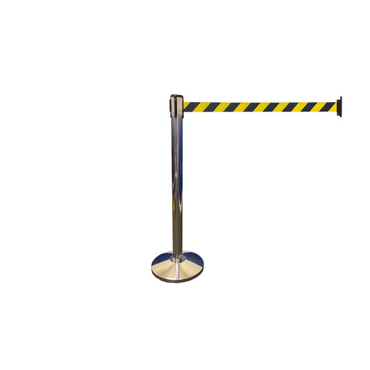 ProDividers High-Quality Economy Polished Aluminum Retractable Belt Stanchions