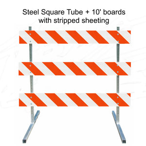 Type III Steel Upright with Multiple Feet Barricade