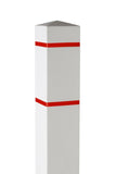 6" Square Bollard Covers with Reflective Tape