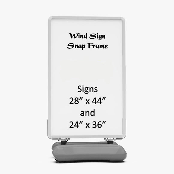 Snap-Frame Wind Sign