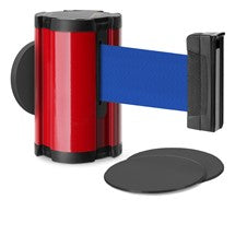 Torch Red Glass/Surface Mount Retractable Belt - Blue 10 ft