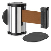 Chrome Glass/Surface Mount Retractable Belt - Bronze 10 ft