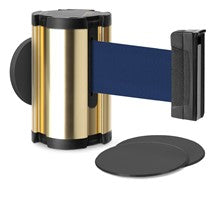 Gold Glass/Surface Mount Retractable Belt - Marine Blue 10 ft