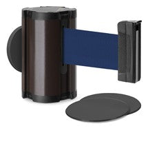 Statuary Bronze Glass/Surface Mount Retractable Belt - Marine Blue 10 ft