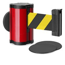 Torch Red Glass/Surface Mount Retractable Belt - Safety Stripe 10 ft